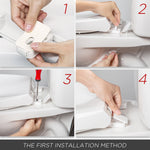 Load image into Gallery viewer, Round Toilet Seats with Lid, Slow Close Seat and Cover, Including Two Sets of Parts, Fit All Standard Round Toilet, Quiet Close, Plastic, White
